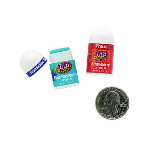 Lip Rageous Lip Balm with Aloe Vera and Vitamin E, Assorted Flavors, 0.1 oz Tube, 100/Box (940FB)