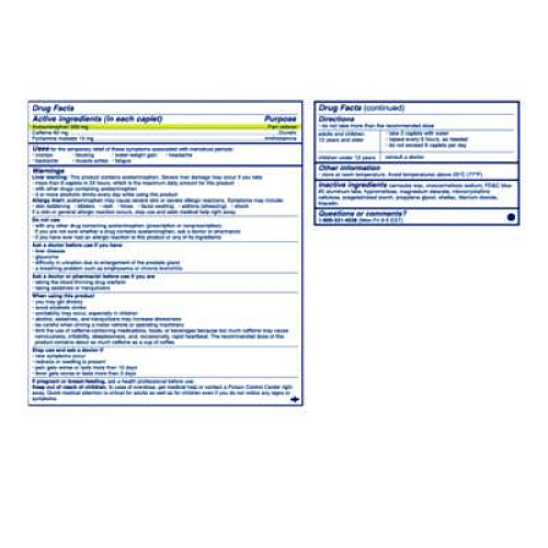 Midol Complete Menstrual Caplets, 2/Pack, 30 Packs/Box (64458)