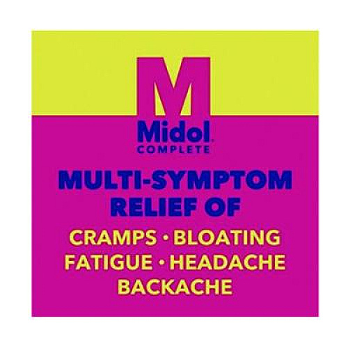Midol Complete Menstrual Caplets, 2/Pack, 30 Packs/Box (64458)