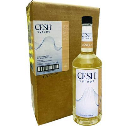 CESH Vanilla Syrup, 33.81 oz Bottle, 2/Carton (GRE79193)