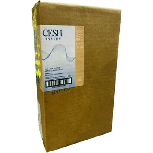 CESH Vanilla Syrup, 33.81 oz Bottle, 2/Carton (GRE79193)