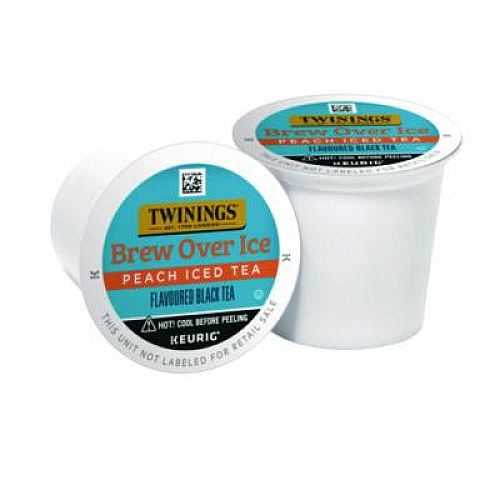 TWININGS Brew Over Ice K-Cups, Peach, 24/Box (TNA23196)