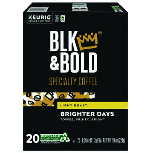 BLK & Bold Brighter Days Coffee K-Cups, 20/Box (5000372406)
