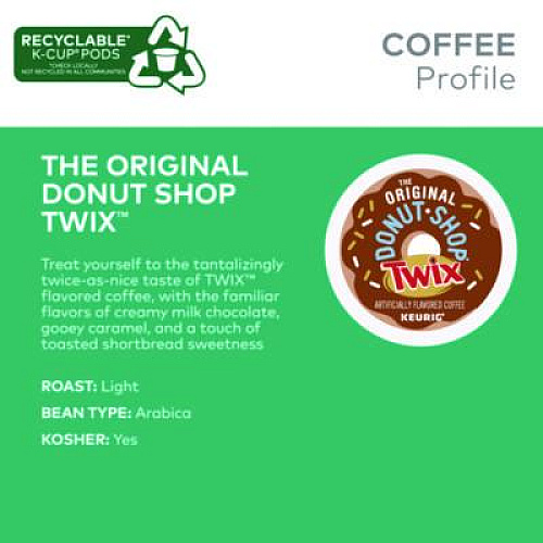 The Original Donut Shop Twix Flavored Coffee K-Cups, 24/Box (5000368824)