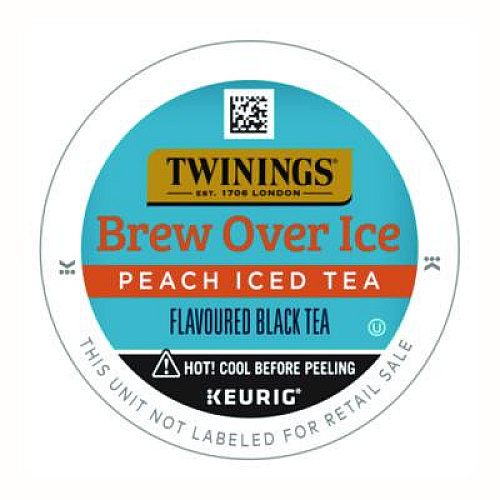 TWININGS Brew Over Ice K-Cups, Peach, 24/Box (TNA23196)