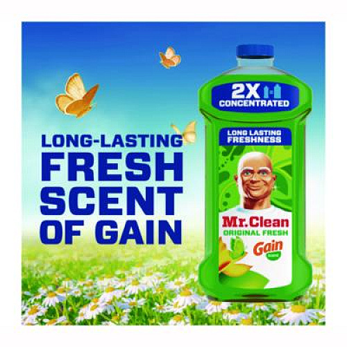 Mr. Clean Multipurpose Cleaning Solution, Gain Original Fresh Scent, 64 oz Bottle (10724)