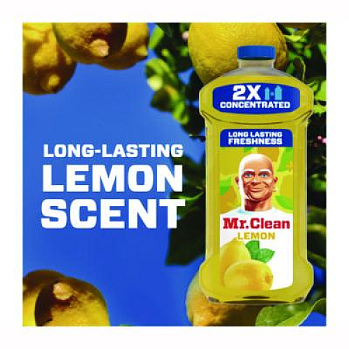 Mr. Clean Multipurpose Cleaning Solution, Lemon Scent, 64 oz Bottle (11290)