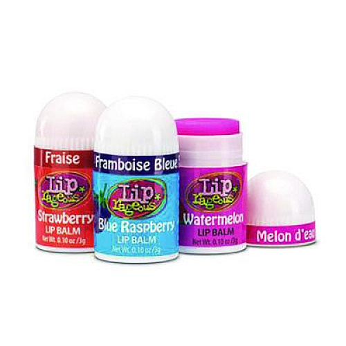 Lip Rageous Lip Balm with Aloe Vera and Vitamin E, Assorted Flavors, 0.1 oz Tube, 100/Box (940FB)