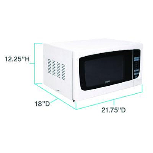 Avanti 1.4 cu ft Electronic Microwave with Touch Pad, 1,000 W, White (MO1450TW)