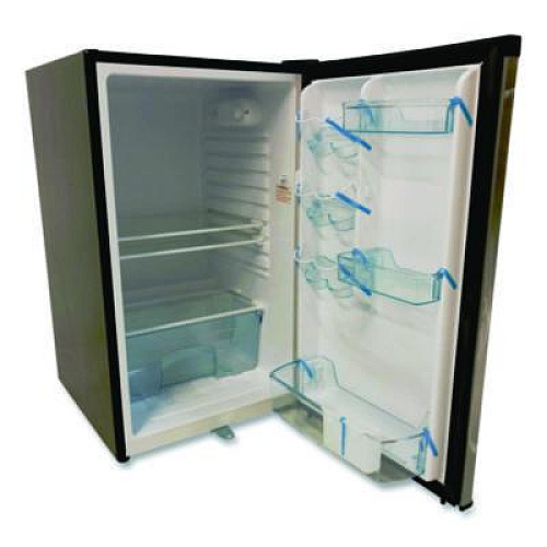Avanti 4.4 Cu.Ft. Auto-Defrost Refrigerator, 19.25 x 22 x 33, Black with Stainless Steel Door (AR4456SS)