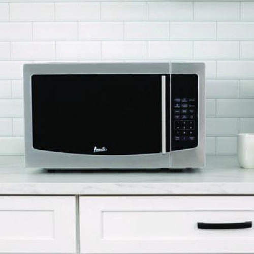 Avanti 1.1 cu ft Compact Microwave Oven, 1,000 W, Mirror-Finish (MT116V4M)