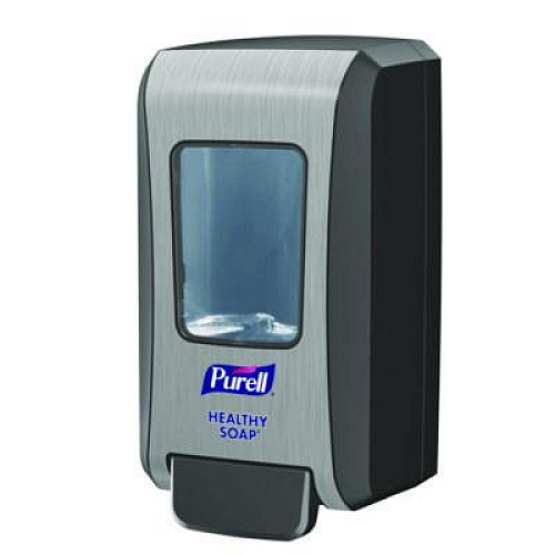 PURELL FMX-20 Soap Push-Style Dispenser, 2,000 mL, 6.5 x 4.65 x 11.86, Graphite/Chrome, 6/Carton (523406CT)