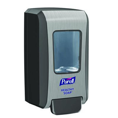 PURELL FMX-20 Soap Push-Style Dispenser, 2,000 mL, 6.5 x 4.65 x 11.86, Graphite/Chrome, 6/Carton (523406CT)