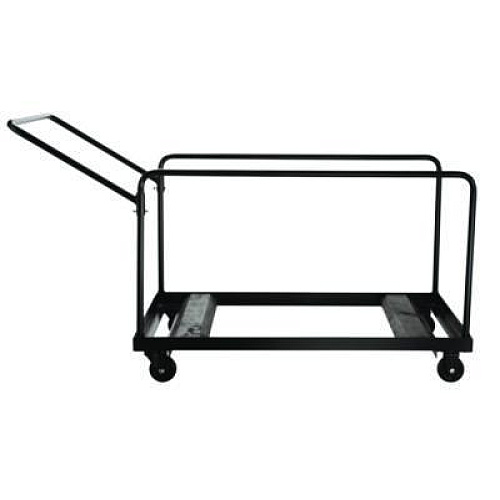 NPS Folding Table Dolly For Round Tables, 1,100 lb Capacity, 27.75" x 47.5" x 31.25", Brown (DY60R)