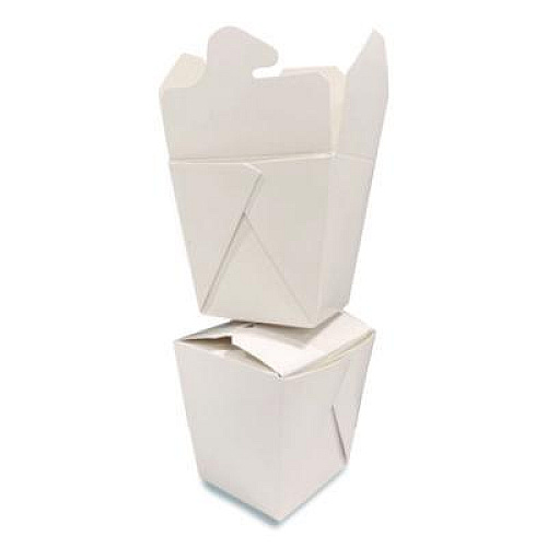 Kari-Out Food Pail, 32 oz, 4 x 3.69 x 4.55, White, Paper, 400/Carton (3103032)