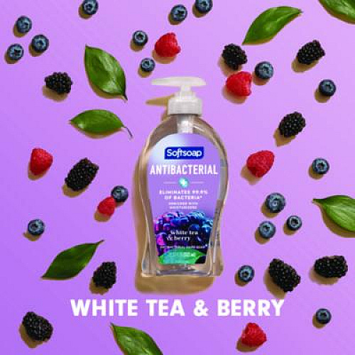 Softsoap Antibacterial Hand Soap, White Tea and Berry Fusion Scent, 11.25 oz (44573EA)