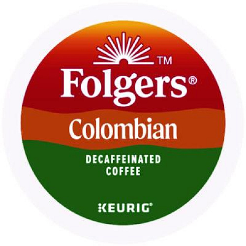 Folgers 100% Colombian Decaf Coffee K-Cups, 24/Box (0570)