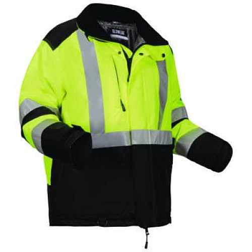 ergodyne GloWear Class 3 Hi-Vis Winter Jacket with AmpliFIRE Heat Reflective Lining, 4X-L,arge Lime (25728)