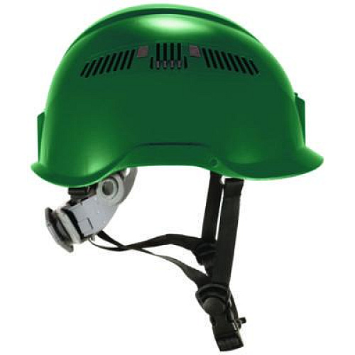 ergodyne Skullerz 8977 Class C Safety Helmet with Adjustable Venting, 6-Point Ratchet Suspension, Green (60267)