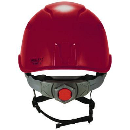 ergodyne Skullerz 8977 Class C Safety Helmet with Adjustable Venting, 6-Point Ratchet Suspension, Red (60268)