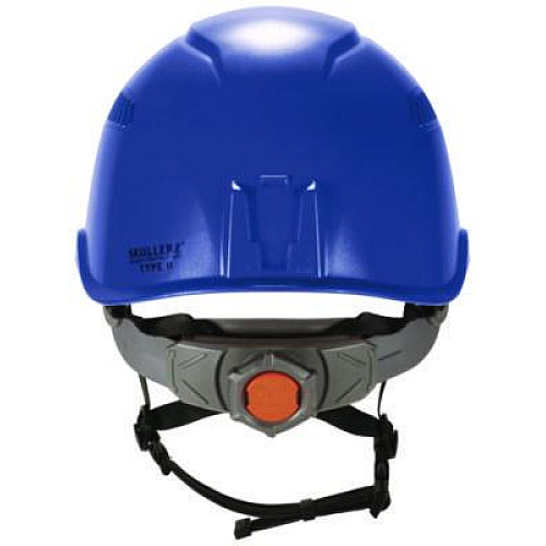 ergodyne Skullerz 8977 Class C Safety Helmet with Adjustable Venting, 6-Point Ratchet Suspension, Blue (60269)