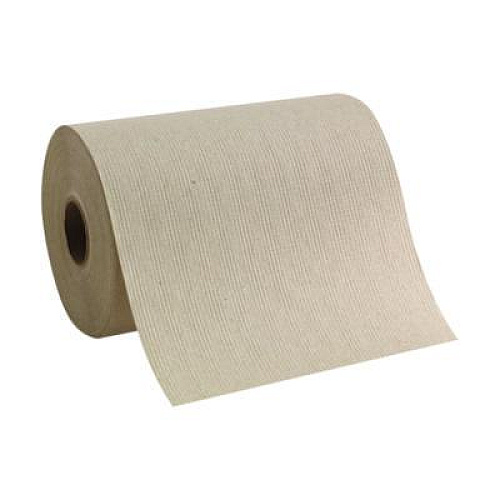 Georgia Pacific Professional Pacific Blue Basic Recycled Paper Towel Roll, 1-Ply, 7.88 x 350 ft, Brown, 12 Rolls/Carton (26401)