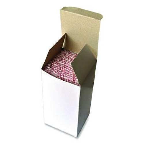 Boardwalk Jumbo Straws, 7.75", Polypropylene, Red/White Striped, 250/Pack, 50 Packs/Carton (JSTUW775RW)