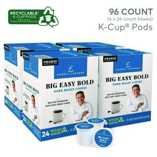 Emeril's Big Easy Bold Coffee K-Cups, 96/Carton (PB1036CT)