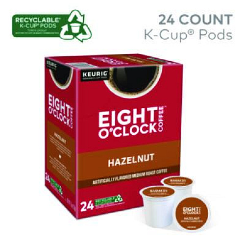 Eight O'Clock Hazelnut Coffee K-Cups, 24/Box (6406)