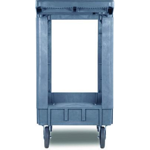 Boardwalk Two-Shelf Utility Cart, Plastic, 2 Shelves, 500 lb Capacity, 17.25" x 40" x 33.5", Gray (4024UCGRA)