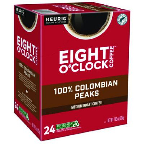 Eight O'Clock Colombian Peaks Coffee K-Cups (6407)