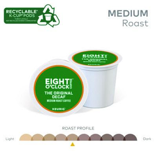 Eight O'Clock Original Decaf Coffee K-Cups, 24/Box (6425)