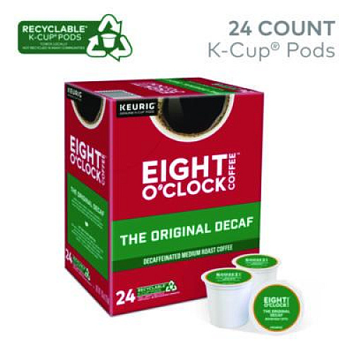 Eight O'Clock Original Decaf Coffee K-Cups, 24/Box (6425)