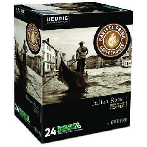 Barista Prima Coffeehouse Italian Roast K-Cups Coffee Pack, 24/Box (8500)