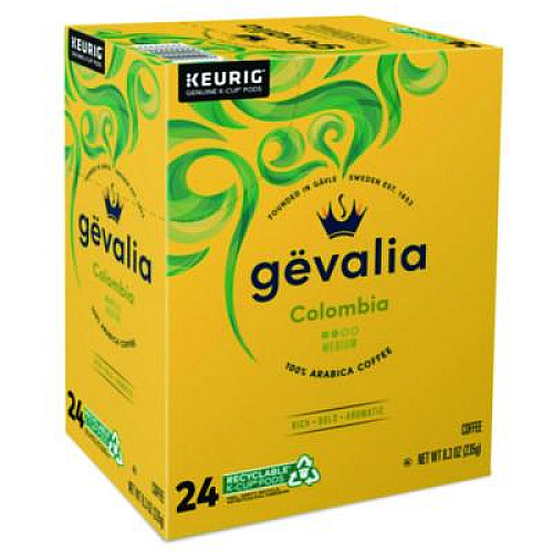 Gevalia Kaffee Colombia K-Cups, 24/Box (5304)