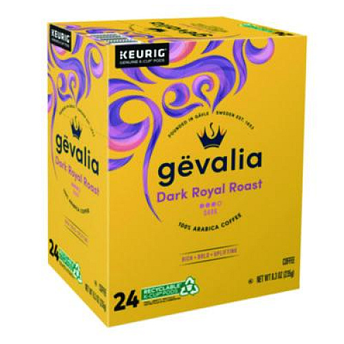 Gevalia Kaffee Dark Royal Roast K-Cups, 24/Box (5470)