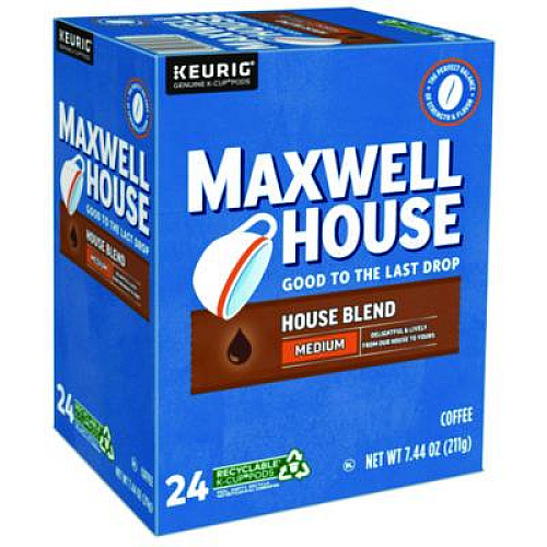 Maxwell House House Blend Coffee K-Cups, 24/Box (5303)