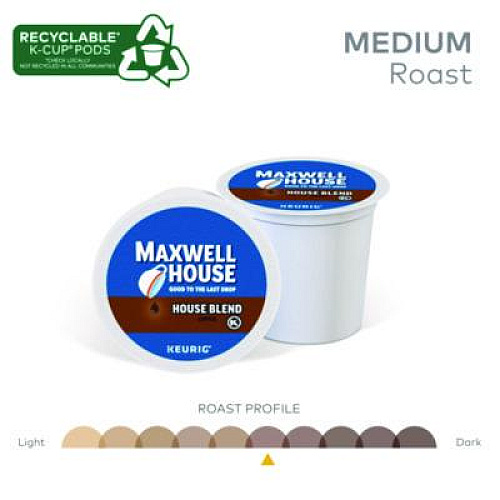 Maxwell House House Blend Coffee K-Cups, 24/Box (5303)