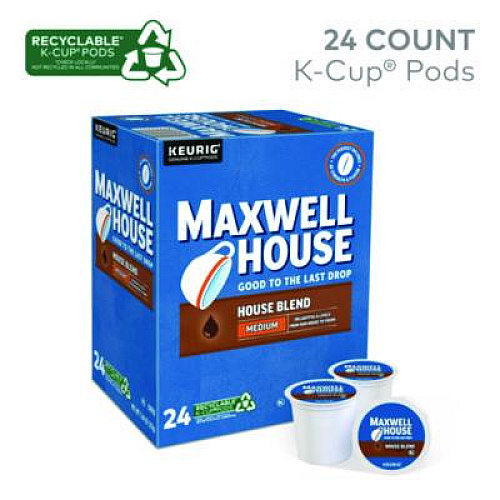 Maxwell House House Blend Coffee K-Cups, 24/Box (5303)