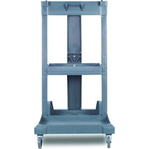 Boardwalk Janitor's Cart, Plastic, 4 Shelves, 1 Bin, 19" x 45" x 39", Gray (JCARTGRA)
