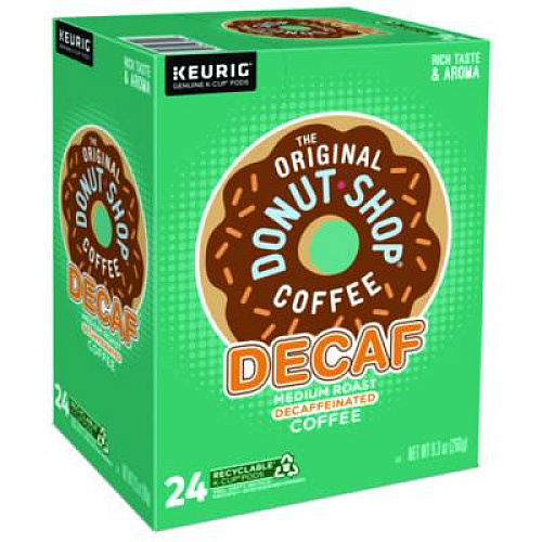 The Original Donut Shop Donut Shop Decaf Coffee K-Cups, 24/Box (7401BX)