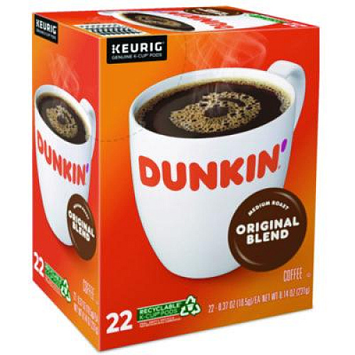 Dunkin' K-Cup Pods, Dunkin Regular, 88/Carton (1267CT)