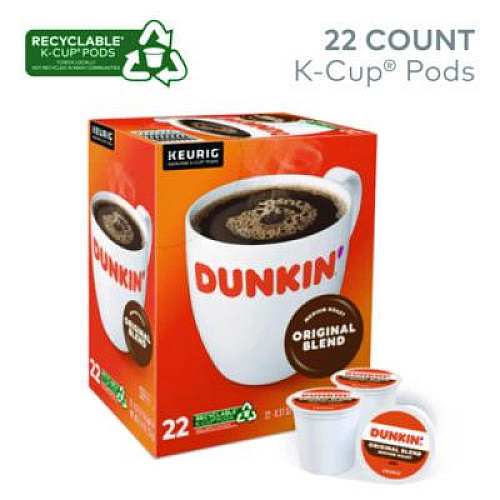 Dunkin' K-Cup Pods, Dunkin Regular, 88/Carton (1267CT)