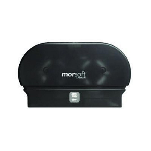 Morcon Tissue Morsoft Small Core Tissue Dispenser, 11.86 x 5.48 x 7.32, Black Translucent (M1005)