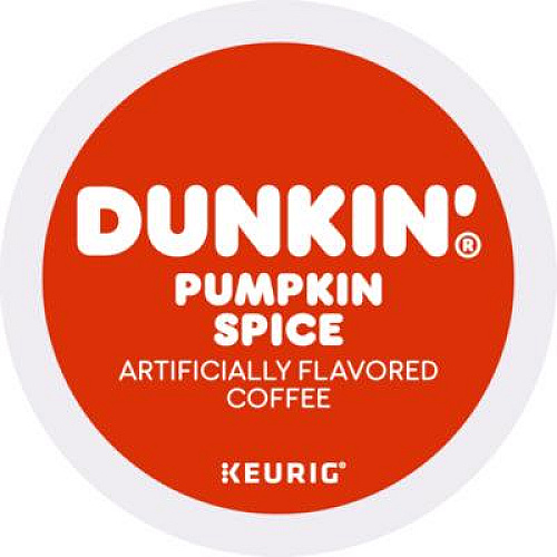 Dunkin' K-Cup Pods, Pumpkin Spice, 22/Box (7596)