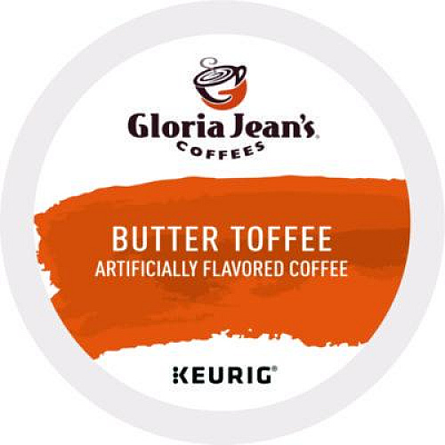 Gloria Jean's Butter Toffee Coffee K-Cups, 24/Box (60051012)