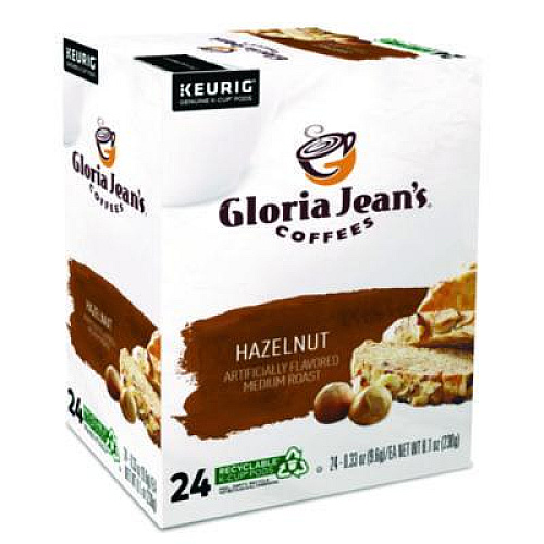 Gloria Jean's Hazelnut Coffee K-Cups, 96/Carton (60051052CT)