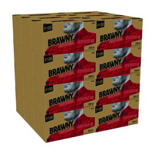 Brawny Professional All Purpose Wipers, 1-Ply, 9 x 10.25, Brown, 250 Wipers/Box, 24 Boxes/Carton (29246)