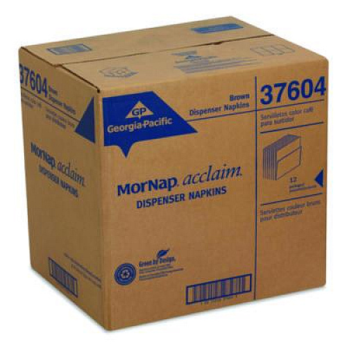 Dixie Interfold Napkin Refills, 1-Ply, 13 x 8.5, Brown, 900 Napkins/Pack, 12 Packs/Carton (37604)