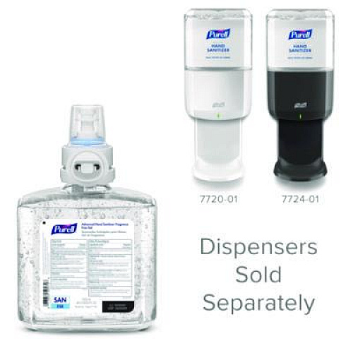 PURELL Professional Advanced Gel Hand Sanitizer Fragrance Free, For ES8 Dispenser, 2/Carton (776002)